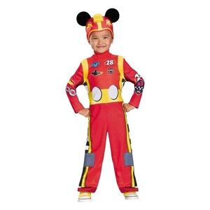 Boy's Red Mickey Roadster Toddler Costume Size 2T